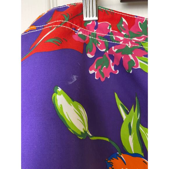 Polo Ralph Lauren Purple Floral Swim Board Shorts 9" Inseam Men's Size 38 - Picture 9 of 10